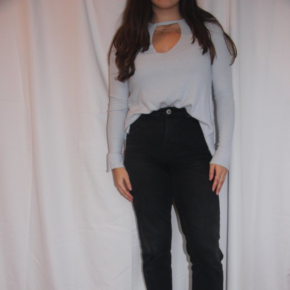 Project Social T Irresistible Cutout Deep V Sweate